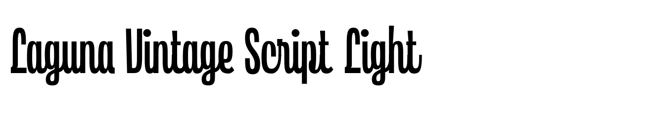 Laguna Vintage Script Light